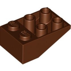 3747-88G Omgekeerde dakpan 33 graden 2x3 bruin, roodachtig gebruikt *1L380