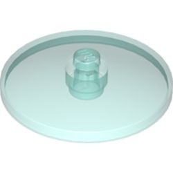 3960-15 Schotel 4x4 transparant lichtblauw NIEUW *1L049/50