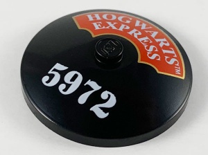 3960px6-11 Schotel 4x4 Hoghwarts Express opdruk zwart NIEUW *1L0000