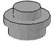 4073-9G Platte plaat 1x1 rond lichtgrijs (klassiek) gebruikt *1L208/09
