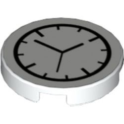 4150px1-1G Tegel 2x2 rond klok wit gebruikt *5T07-02