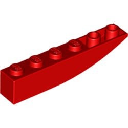 42023-5G Omgekeerde dakpan 6x1 rond rood gebruikt *1L000