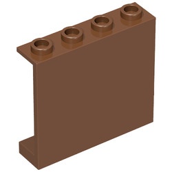 4215-88 Paneel 1x4x3 zonder zijschotten zie ook 60581 bruin, roodachtig NIEUW *1L024