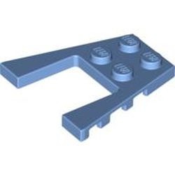 43719-42 Wigplaat 4x4 (L+R toelopend) blauw, midden NIEUW *