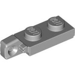 44301-86G Scharnierplaat 1x2- 1 vinger aan einde grijs, licht (blauwachtig) gebruikt *1L298