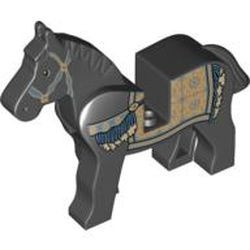 4493c01pb06-11G Paard, Prince of Persia, met kleedje zwart gebruikt *5K000
