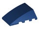 47753-63 Steen, wig 4x4 aflopend zonder noppen bovenop blauw, donker NIEUW *
