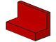 4865-5 Paneel 1x2x1 (bankje) rechte hoeken rood NIEUW *1L0000