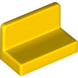 4865b-3 Paneel 1x2x1 (bankje) vlak afgeronde hoeken geel NIEUW *1L419