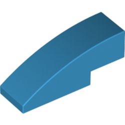 50950-153 Dakpan gebogen 1x3 blauw, donkerazuur NIEUW *1L272