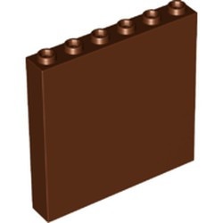 59349-88 Paneel 1x6x5 (zijkanten) bruin, roodachtig NIEUW *5D0000