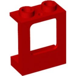 60032-5G Raam 1x2x2 in paneel 1 gat bodem voor ruit 60601 rood gebruikt *1L0000