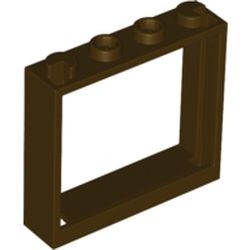 60594-120 Raam 1x4x3 NIEUWE type zonder luikhouders bruin, donker NIEUW *1L0000