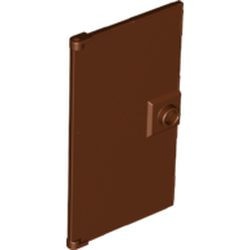 60616-88 Deur 1x4x6 met deurknop bruin, roodachtig NIEUW *1L234