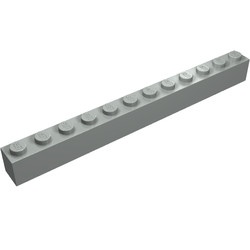 6112-86 Steen 1x12 grijs, licht (blauwachtig) NIEUW *5K0000