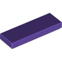 63864-89 Tegel 1x3 paars, donker NIEUW *1L110+11