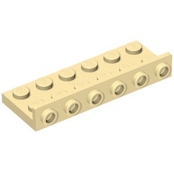 64570-2 Verbindingsplaat 2x6, 1x6 crème NIEUW *1L0000