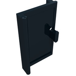 6546-11G Deur 1x2x3 verticale hendel voor frame 6560 zwart gebruikt *1L0000