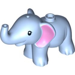 67410pb01-105 Kleine olifant blauw, lichthelder NIEUW *0D000