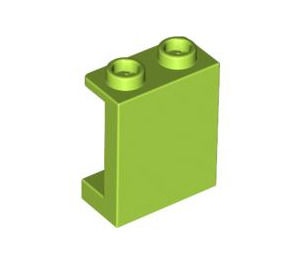 87552-34 Paneel 1x2x2 met kleine zijschotjes lime NIEUW *1L021