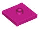 87580-71 Platte plaat 2x2 1 centrale nop magenta NIEUW *1L348/9