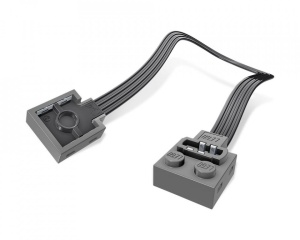 8886-86 Verlengsnoer POWER FUNCTIONS 20 centimeter(let op, niet voor oude systeem!) grijs, licht (blauwachtig) NIEUW *1D000