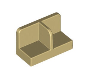 93095-2 Dubbel hoekpaneel 1x1x2 crème NIEUW *1L0000