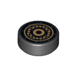 98138pb064-11 Tegel 1x1 ROND Speaker zwart NIEUW *0L0000
