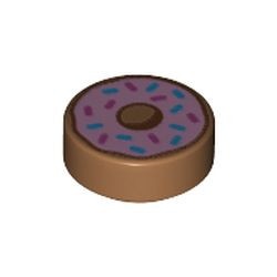 98138pb182-150 Tegel 1x1 Donut caramel, midden NIEUW *0L0000