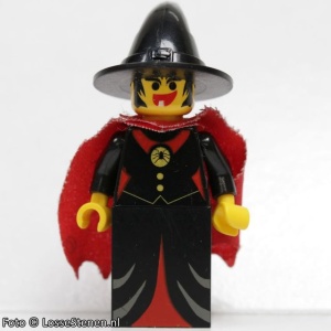 cas032G Fright Knights - Heks met cape gebruikt *0M0000