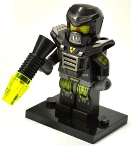 col11-4 Boze robot met kanon en standaard NIEUW *0M0000