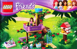 INS3065-G 3065 BOUWBESCHRIJVING- Friends: Olivia's Tree House gebruikt *LOC BE