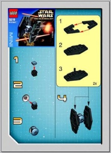 INS3219-G 3219 BOUWBESCHRIJVING- TIE Fighter gebruikt *LOC RBSW