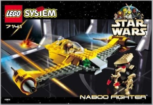INS7141-G 7141 BOUWBESCHRIJVING- Naboo Fighter gebruikt *LOC RBS