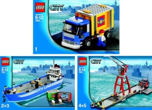 INS7994 7994 BOUWBESCHRIJVING- City Harbor (5 delen, 3 boekjes) NIEUW *