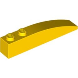 LEGO 42022-3G Dakpan 6x1 gebogen met twee noppen geel gebruikt *1R0004160392|41762|