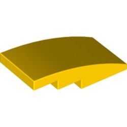 LEGO 93606-3 Dakpan 4x2 gebogen geen noppen geel NIEUW *1L0006079001