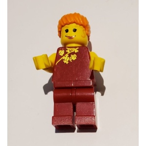spd004G Mary Jane 1- oranje paardestaart, donkerrode broek en trui gebruikt *0M0000