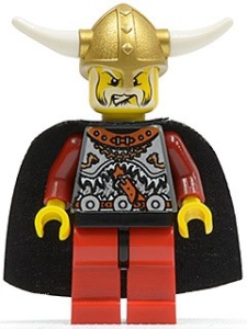 vik005G Vikingen- Koning met zwarte cape gebruikt *0M0000