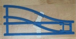 x879cx1-9G Trein, Rails 4.5V Handwissel rechts lichtgrijs (klassiek) gebruikt *