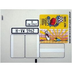 10220stk01 STICKER VW Bus NIEUW *0S0000