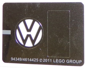 10220stk02 STICKER VW Bus VW symbool NIEUW *0S0000