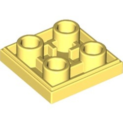 11203-103 Tegel 2x2 omgekeerd geel, lichthelder NIEUW *1L145