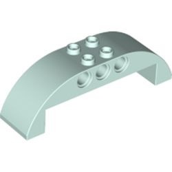11290-152 Dakpan gebogen 2x8x2 (oa vliegtuig cabine) aqua, licht NIEUW *1L000