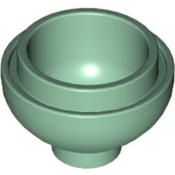15395-48 Steen, 2x2x1 dome BODEM groen, zandkleurig NIEUW *1L000