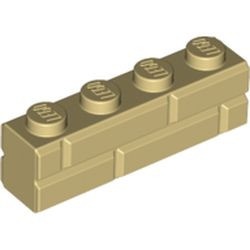 15533-2 Steen met baksteenmotief 1x4 crème NIEUW *1R023