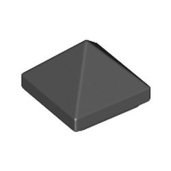 22388-11 DakNOK 45 graden PYRAMIDE 1x1 2/3 hoog top 4 zijdig zwart NIEUW *1L190
