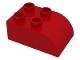2302-5G DUPLO steen 2x3 afgerond rood gebruikt *