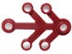 2423-59 Bladen 4x3 rood, donker NIEUW *5K000