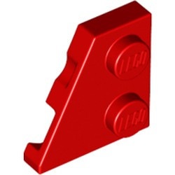 24299-5 Wig plaat 2x2 links rood NIEUW *1L221+2